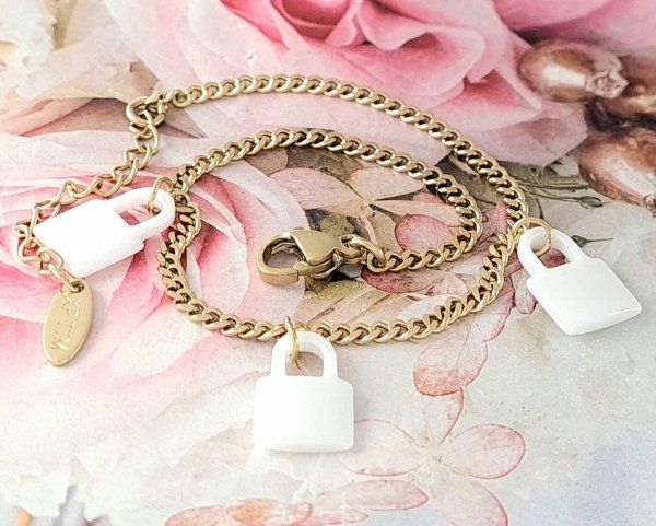 ARMBAND GOLD CELEBRITY EDELSTAHL