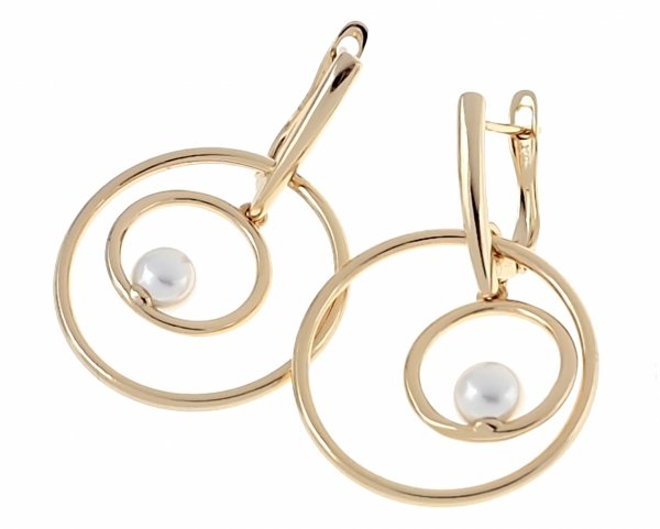 exklusive swarovski vergoldete ohrringe