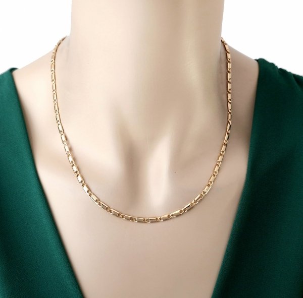 Gold vergoldete Kette 18 Karat Xuping