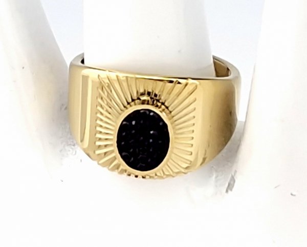 Ring 19,00 mm, goldener Edelstahl