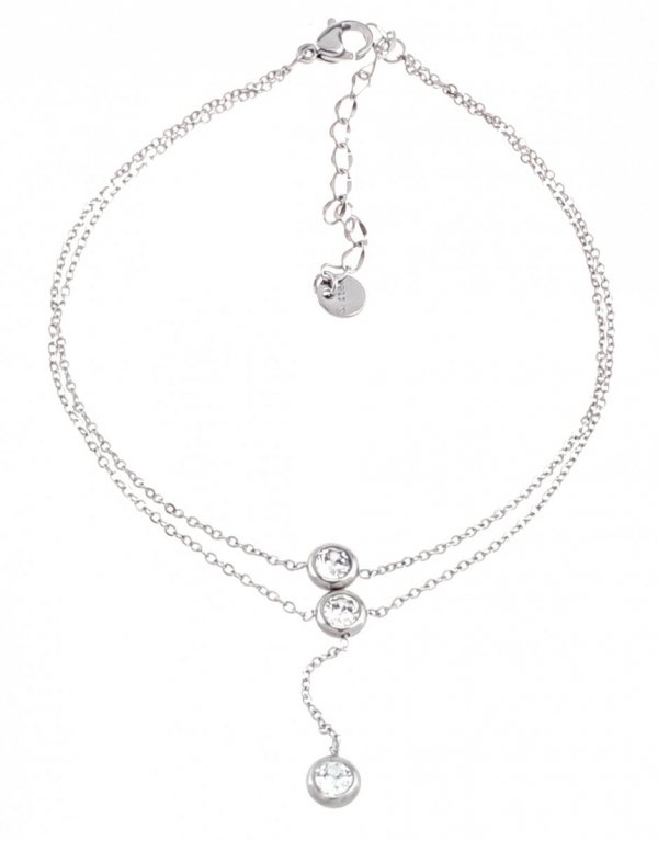 ARMBAND, SILBER CELEBRITY EDELSTAHL