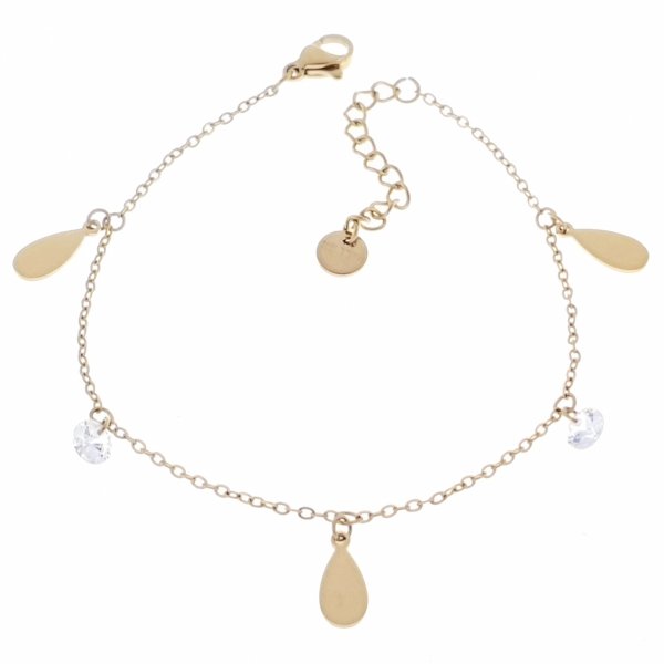 ARMBAND GOLD CELEBRITY EDELSTAHL