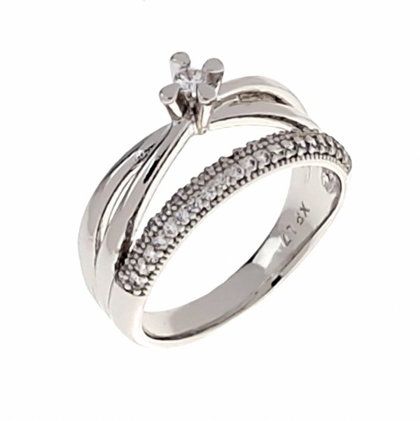 Goldring 18,60 mm. vergoldete Verlobung Xuping