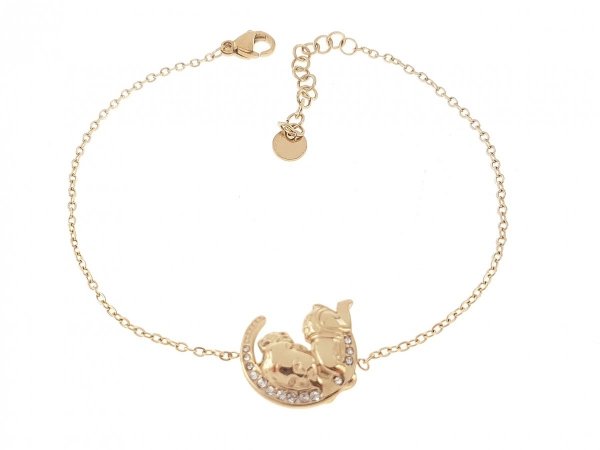 ARMBAND GOLD CELEBRITY EDELSTAHL