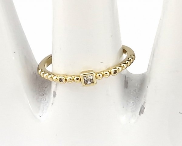 Goldring 18,60 mm. vergoldete Verlobung Xuping