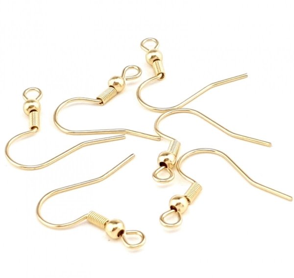 20X GOLD OHRRINGE CHIRURGISCHER STAHL