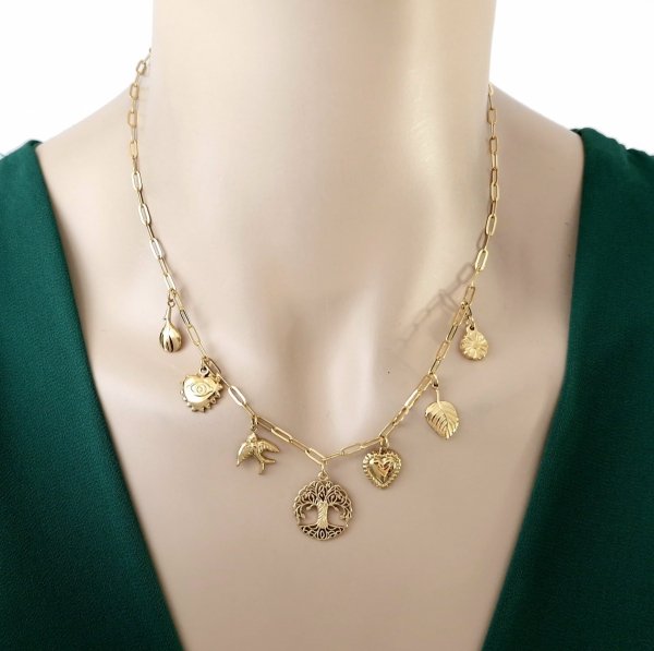 Goldene Kette Celebrity Vergoldete Halskette 14K XUPING