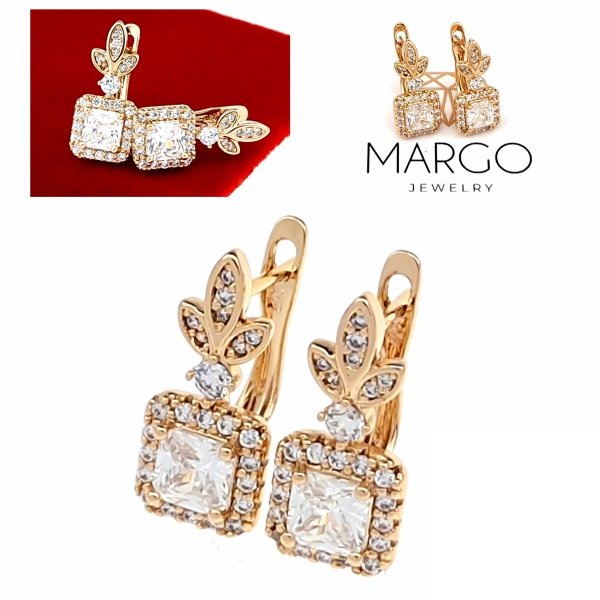 exklusive swarovski vergoldete ohrringe