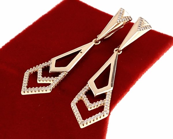 exklusive swarovski vergoldete ohrringe