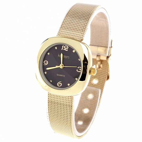 Damenuhr golden kurren Edelstahl