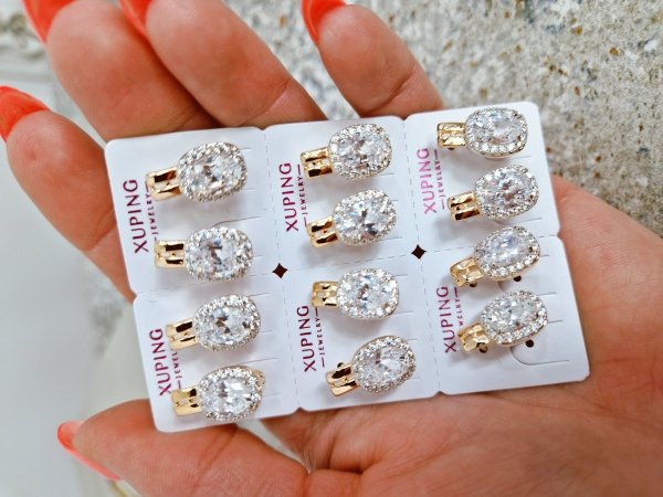 exklusive swarovski vergoldete ohrringe