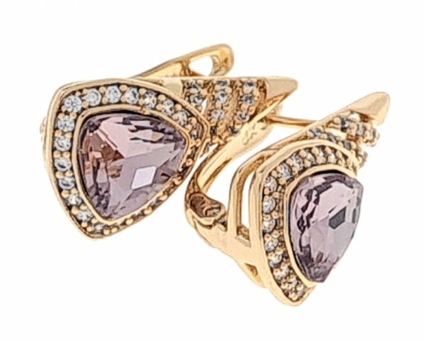 exklusive swarovski vergoldete ohrringe
