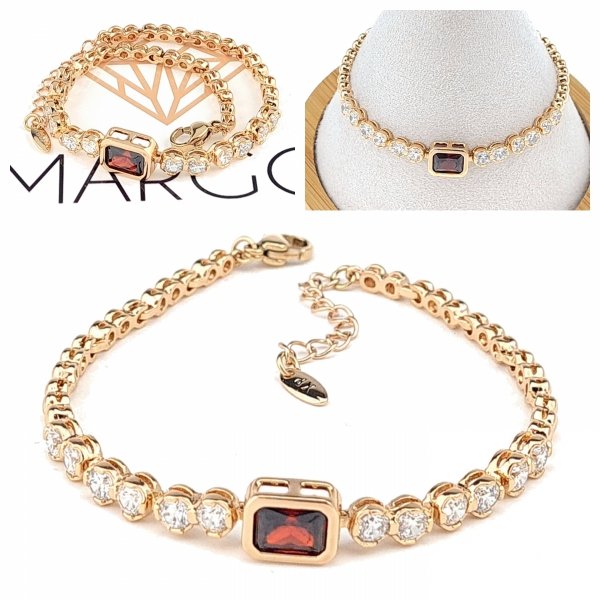 Armband aus 18 Karat vergoldetem Gold
