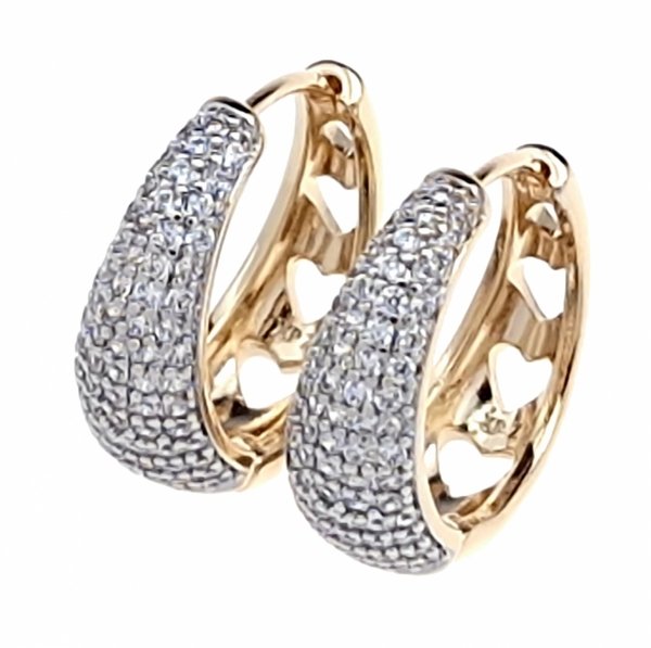 exklusive swarovski vergoldete ohrringe
