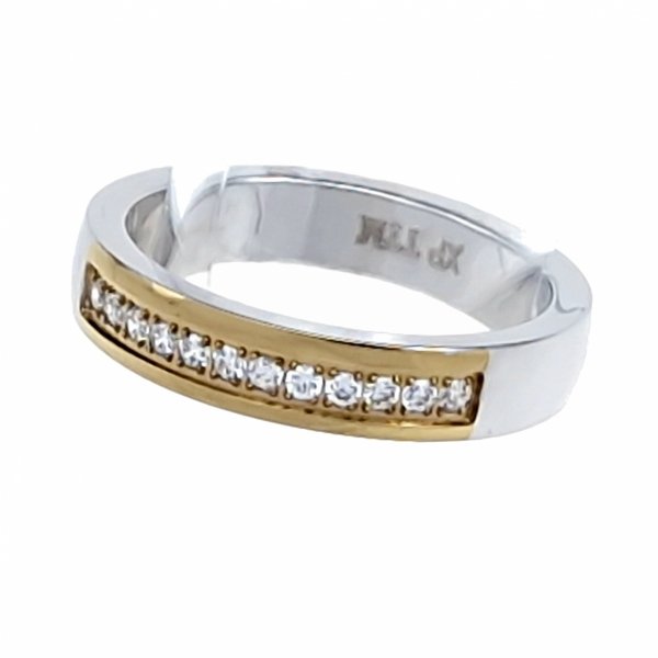Ring 19,00 mm, goldener Edelstahl
