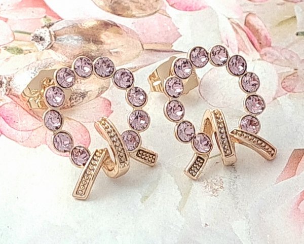exklusive swarovski vergoldete ohrringe