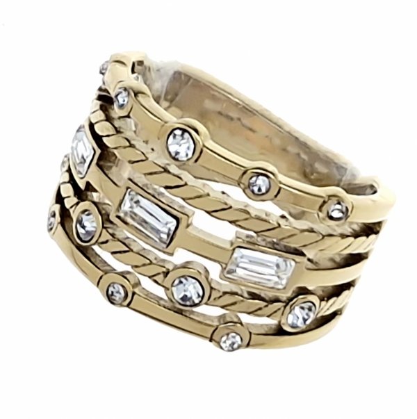 Ring 19,00 mm, goldener Edelstahl