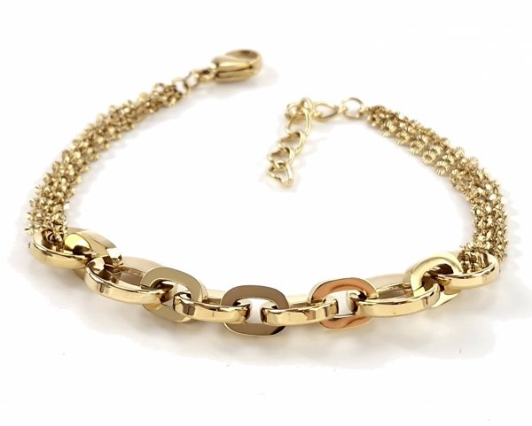 ARMBAND GOLD CELEBRITY EDELSTAHL