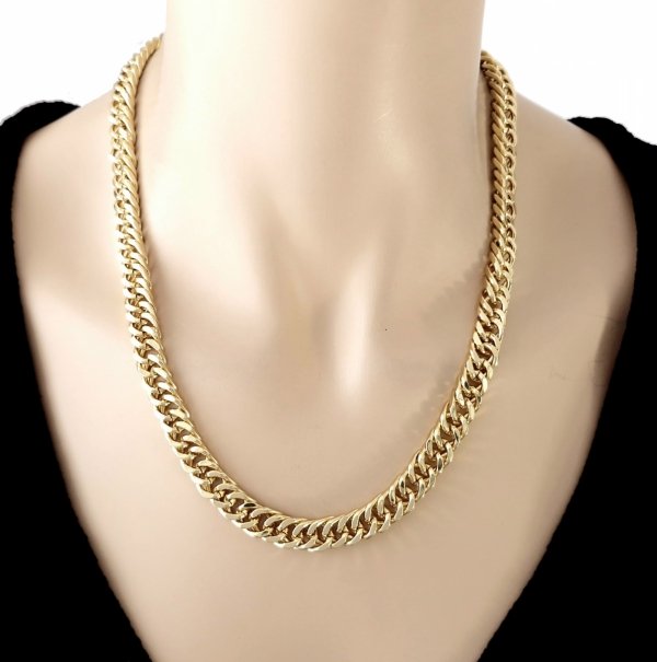 Goldene Kette Celebrity Vergoldete Halskette 14K XUPING