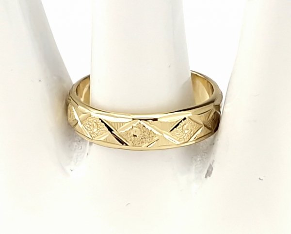 Goldring 18,60 mm. vergoldete Verlobung Xuping