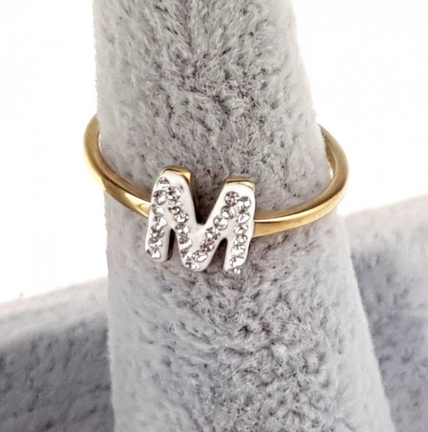 Ring 19,30 mm, goldener Edelstahl