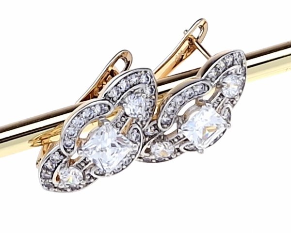 exklusive swarovski vergoldete ohrringe