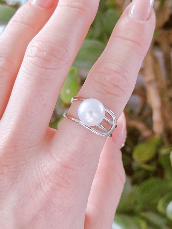 Ring 17,30 mm, goldener Edelstahl