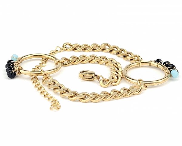 ARMBAND GOLD CELEBRITY EDELSTAHL