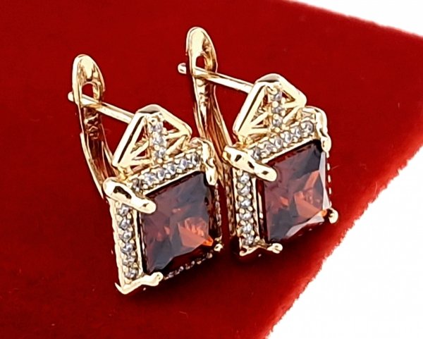exklusive swarovski vergoldete ohrringe