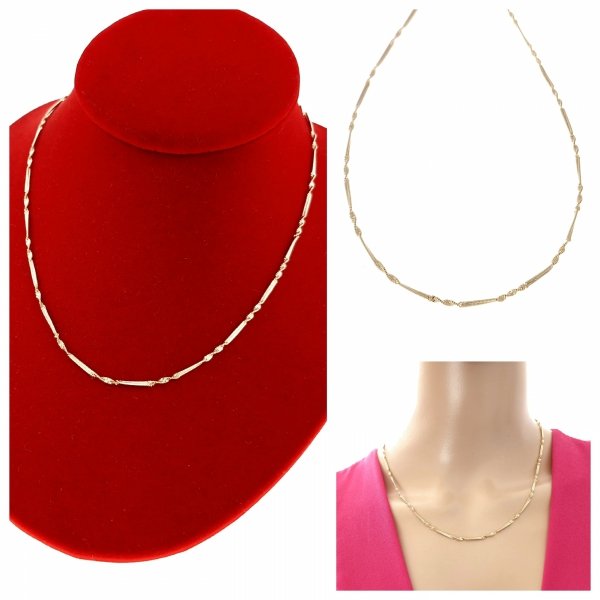 Gold vergoldete Kette 18 Karat Xuping