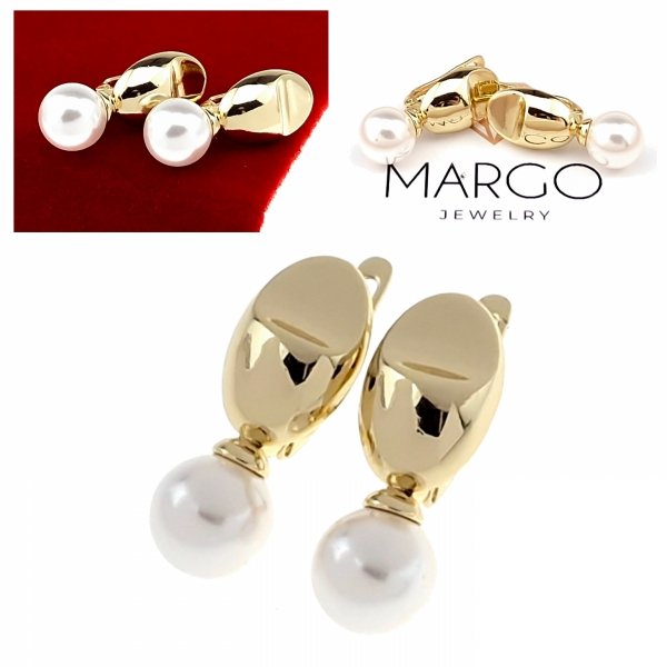 gold plated earrings with exclusive cubic zirconia