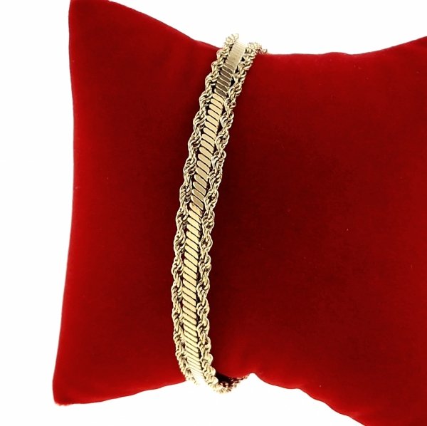 BRACELET GOLD CELEBRITY STAINLESS STEEL