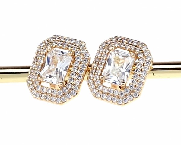 exclusive swarovski gold-plated earrings