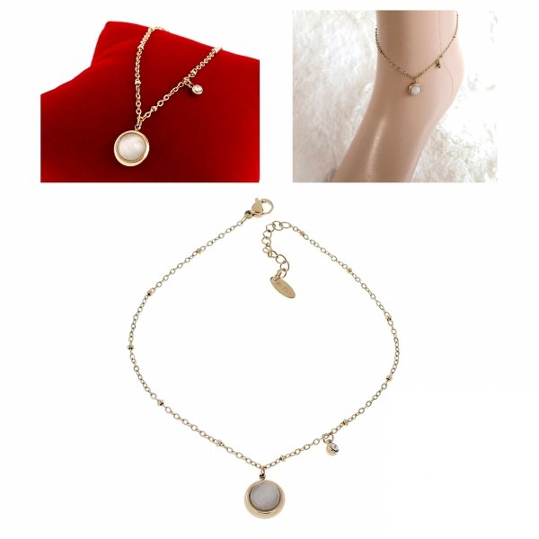 BRACELET GOLD CELEBRITY STAINLESS STEEL