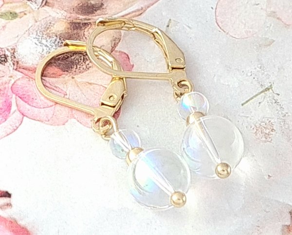 gold earrings made of stainless steel