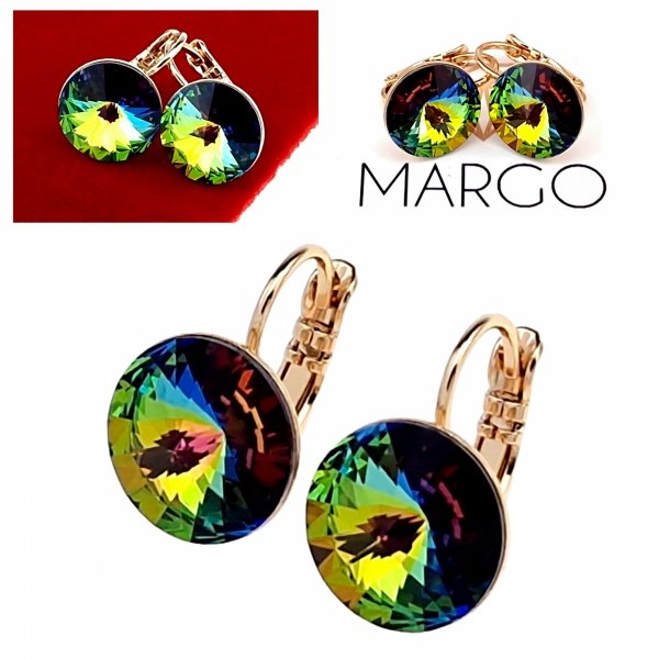 exclusive swarovski gold-plated earrings