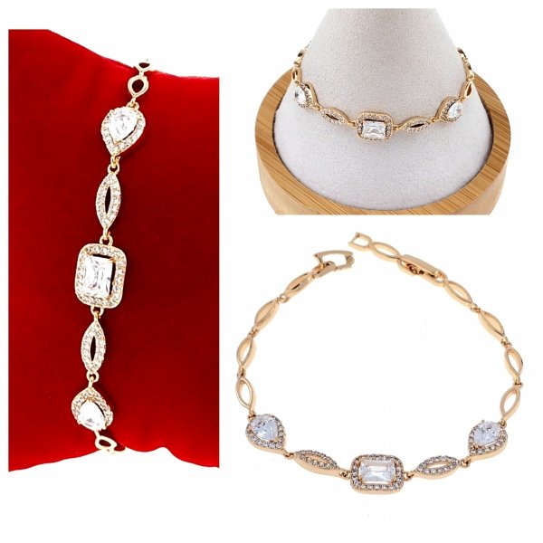 gold bracelet for a gold-plated leg
