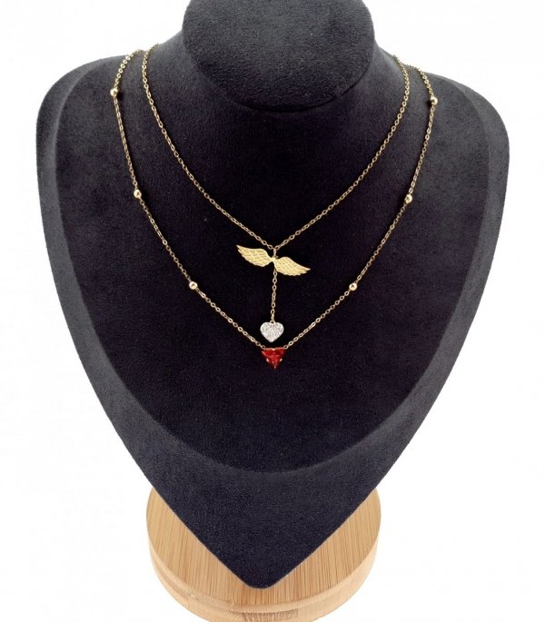 GOLD CHAIN NECKLACE celebrity STAINLESS STEEL