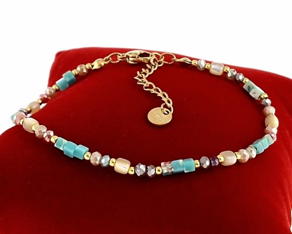 BRACELET GOLD CELEBRITY STAINLESS STEEL