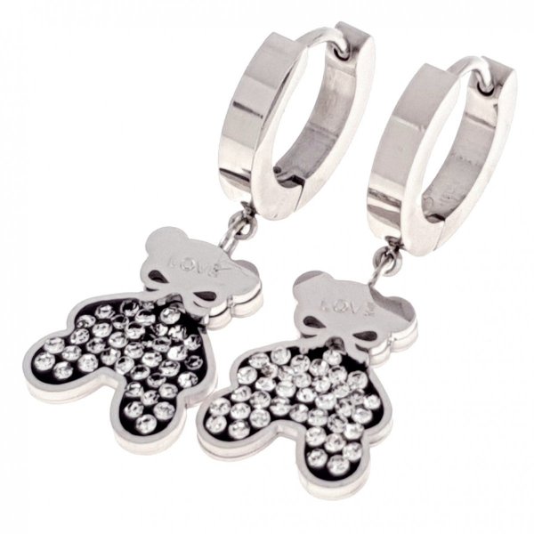 gold earrings made of stainless steel