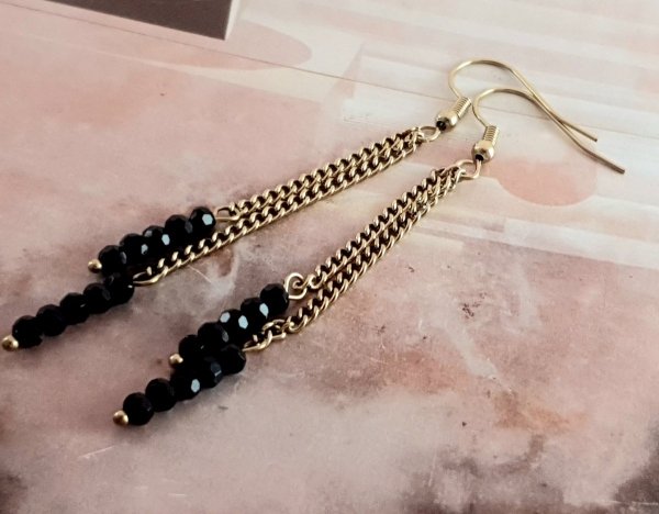 gold earrings made of stainless steel
