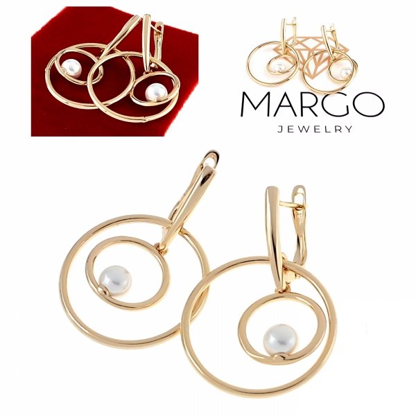 exclusive swarovski gold-plated earrings