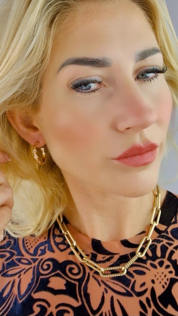 gold plated earrings with exclusive cubic zirconia