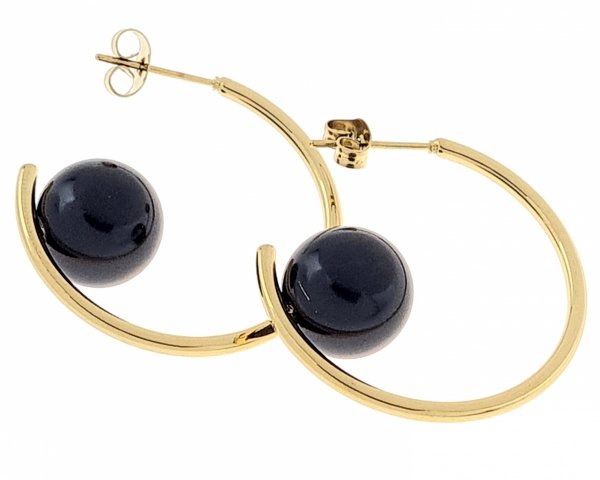 gold earrings made of stainless steel