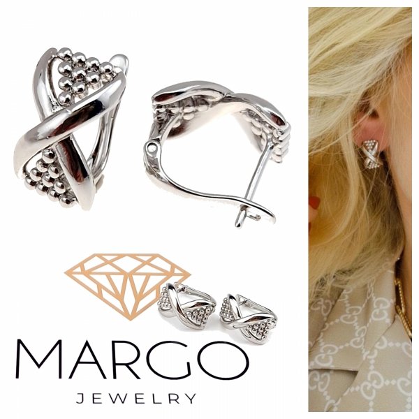 gold plated earrings with exclusive cubic zirconia