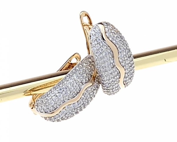 exclusive swarovski gold-plated earrings