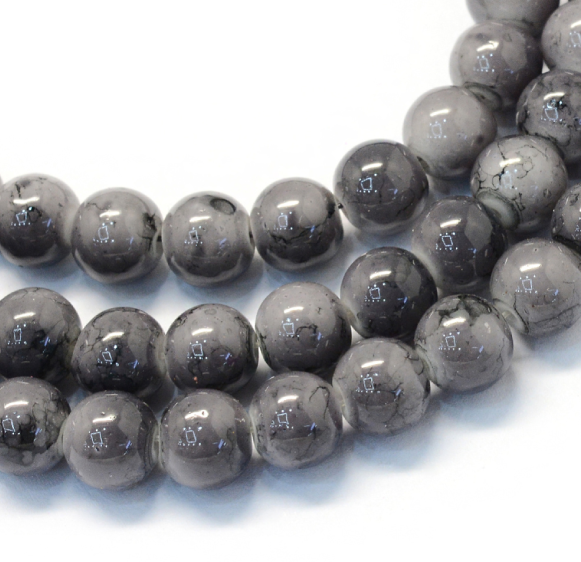 Glass beads faceted strands
