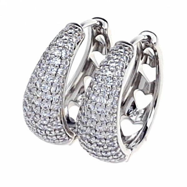 gold plated earrings with exclusive cubic zirconia