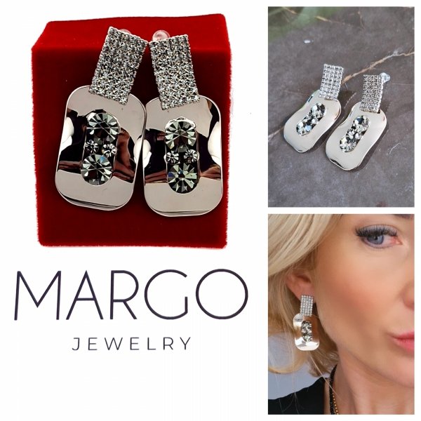 gold plated earrings with exclusive cubic zirconia