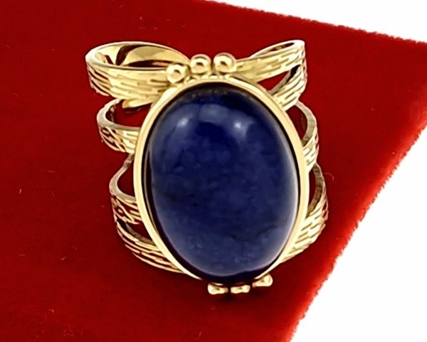 ring 18,30mm gold stainless steel